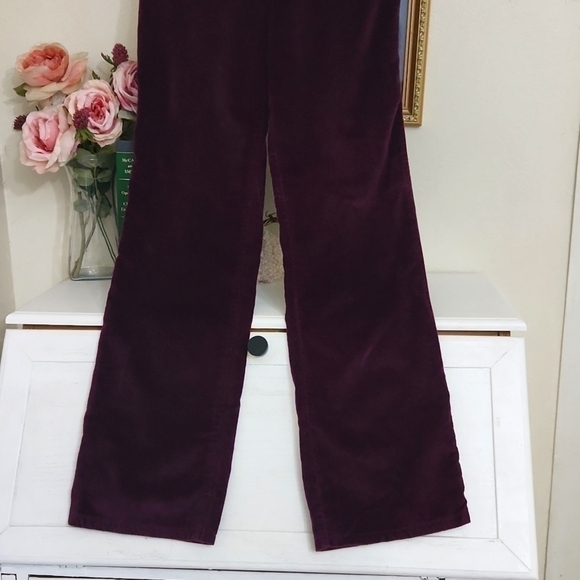 Corduroy True Vintage  High Waisted Purple Velvet Jeans 70s Y2k Blokecore 90s - Picture 7 of 14